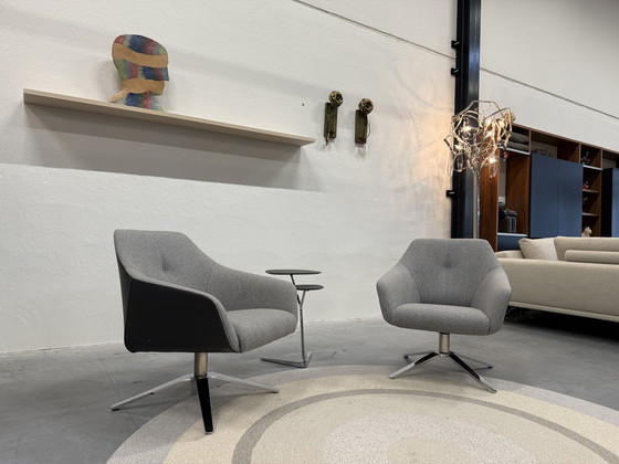 Image 1 of 2 De Sede 278 Drehstühle Living Leder grau