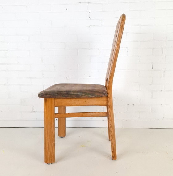 Image 1 of 4x vintage Lübke chairs, Brutalist, 1970s, mid-century