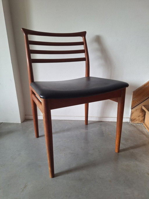4x sillas Erling Torvits, diseño danés de los años 60