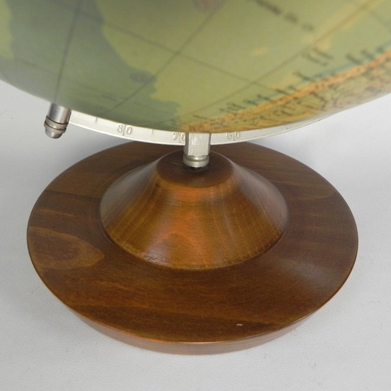 Image 1 of Rath Globe of papier-mâché on a wooden base, 1975