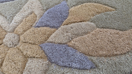 Image 1 of Tapis oriental moderne en laine, fait main, couleurs pastel, 248 x 350 cm