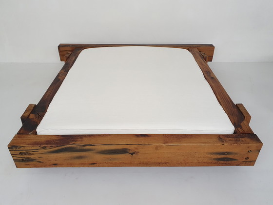 Image 1 of Lit de jour double en chêne wabisabi, 1970