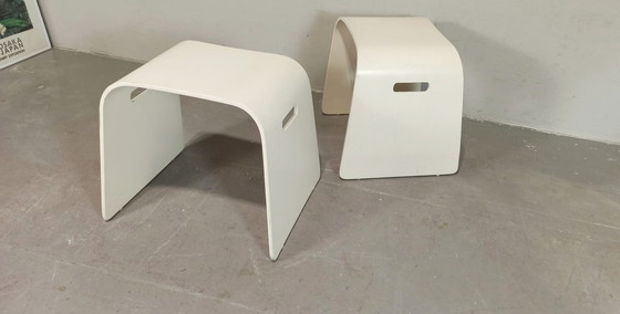 Image 1 of 2 x bentwood stools or side tables 