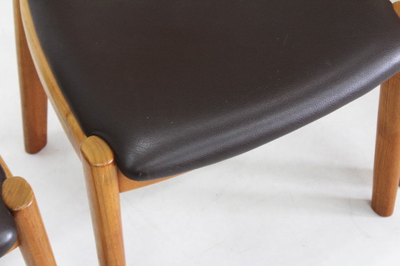 Image 1 of Vintage Danish teak dining chairs by Niels Koefoed Set of 6