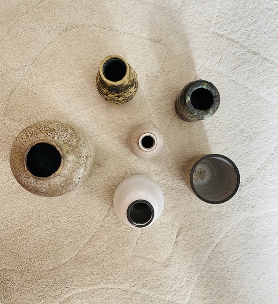 Image 1 of 6x small stone vases from the fifties/sixties