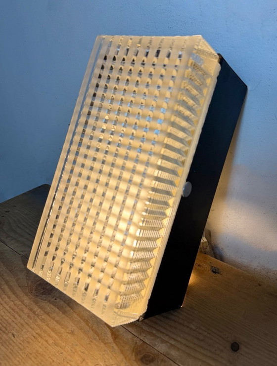 Image 1 of Applique ou plafonnier vintage en verre de Napako, années 1970