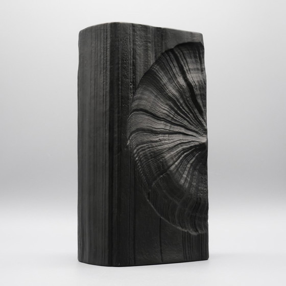 Image 1 of Martin Freyer Rosenthal Studio Line Brutalist Bisque Porcelaine Noire Vase Duo