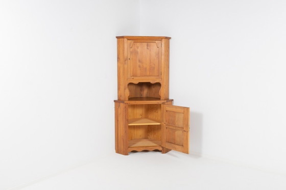 Image 1 of Meuble d'angle en pin massif Axel Einar Hjorth « Lovö » par Nordiska Kompaniet