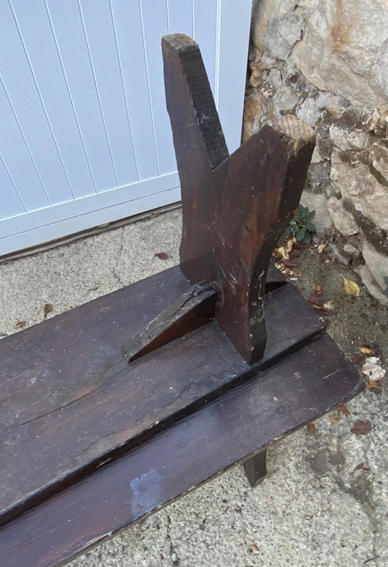 Solid wood farm bench 300cm for rustic farm table 1950 – Benches (photo 7 of 16)