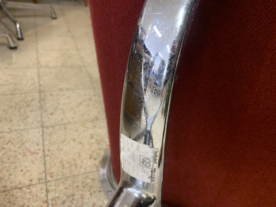 Image 1 of 4x sedie di design marca: vitra wine red