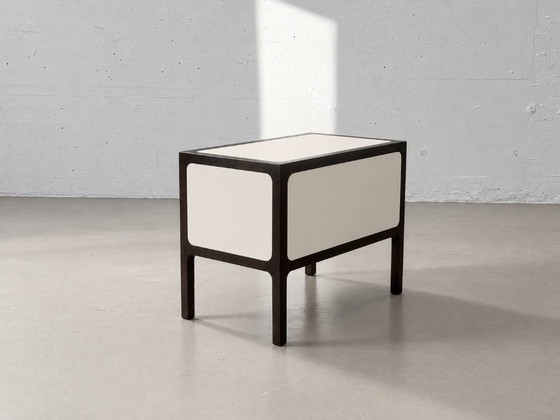 Vintage Side Table by Victoria Baar, 1970s – Nightstands, Wood, Metal (photo 8 of 12)