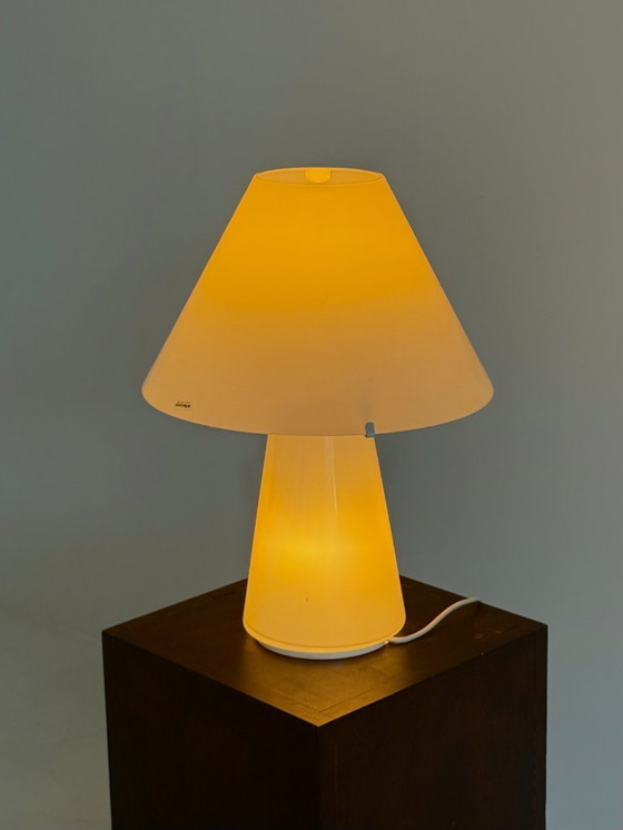 Image 1 of Lampe de table vintage italienne à champignon par Carlo Nason pour AV Mazzega large