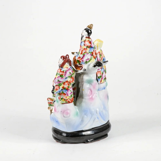 Mid-20th Century Oriental Chinese Porcelain Ceramic Figurine Sculpture (photo 3 of 8)