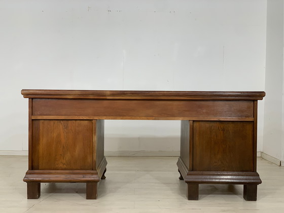 Image 1 of Wilhelminian style writing table desk around 1900