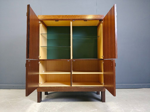 Mueble bar vintage de wengué, años 60