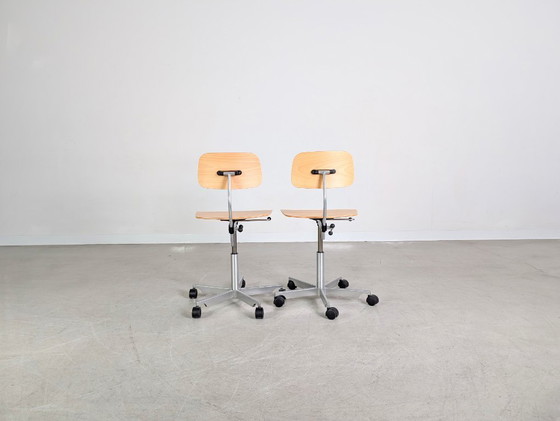 Image 1 of Set di 2 sedie da ufficio Fritz Hansen Jørgen Rasmussen KEVI Sedie di design