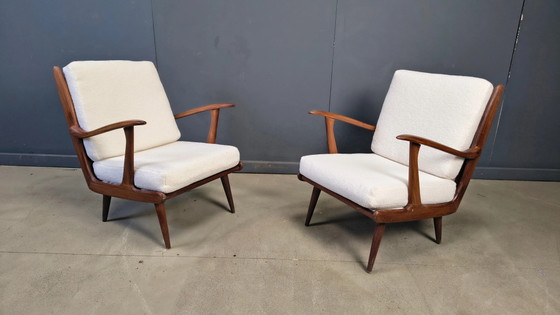 Paire de fauteuils De Ster Gelderland, années 1960 – Wood, Mid Century Modern (photo 11 of 11)