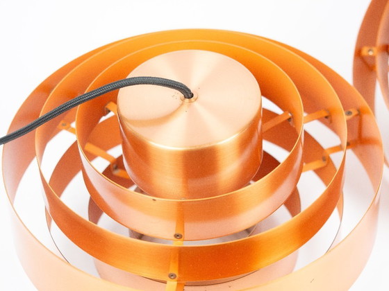 Image 1 of Pair of 2 Danish vintage pendant lamps Ultra by Jo Hammerborg, Fog og Morup, 1960s