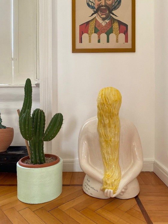 Image 1 of Vintage "La Bagnante" sculpture 25/29 by Ugo La Pietra for Superego, Italy 1990