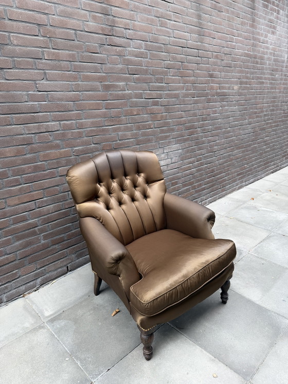 2 sillones Chesterfield – Peeperkorn, Textile, Wood (photo 3 of 9)