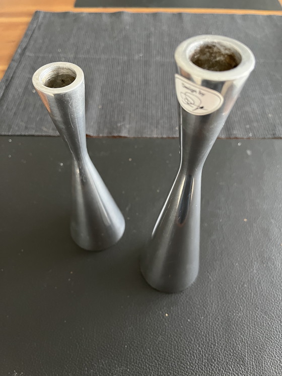 Image 1 of Kandelaars 2 Stuks Ontworpen door Erika Pekkari voor Ikea 1990