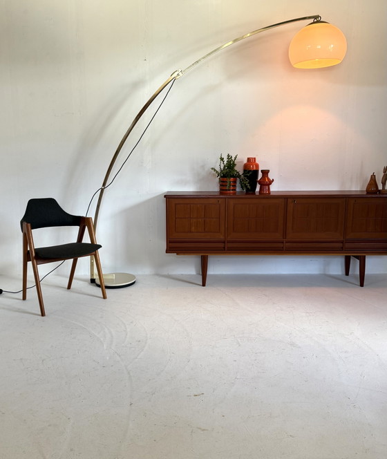 Image 1 of Vintage XL verstelbare booglamp, Geoffredo Reggiani ‘70