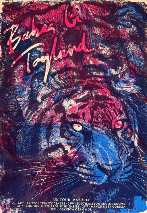 Tommy Davidson-Hawley, Babes in Toyland, sérigraphie 3 couleurs signée et réalisée à la main