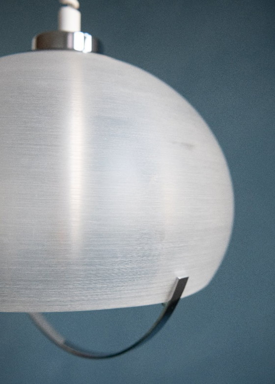 Image 1 of Space Age Plastic Pendant Lamp with Metal Bracket
