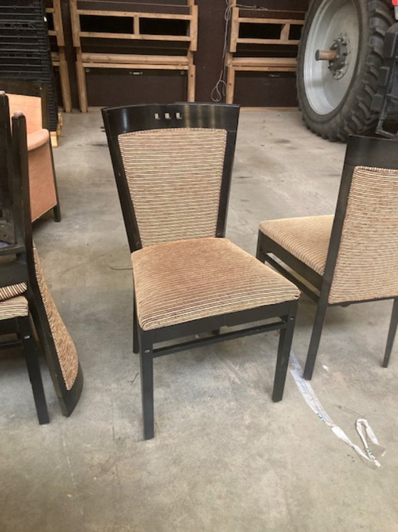 6 Original Giorgetti Chairs – Dining chairs, Textile, Wood (photo 3 of 5)
