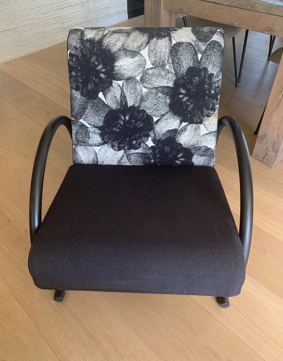 Image 1 of 2x Hennie de Jong Cirkel fauteuils in Leolux stof, evt ook in combi 