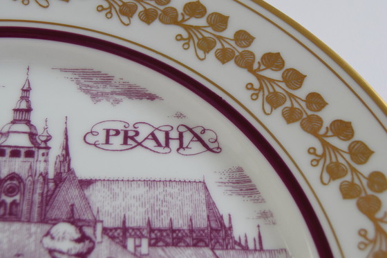 Image 1 of Piatto decorativo vintage Epiag Orion (Praga) con motivo