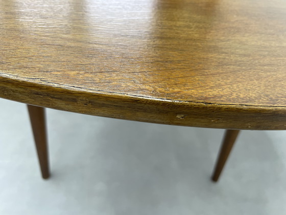 Image 1 of table à manger ronde extensible vintage