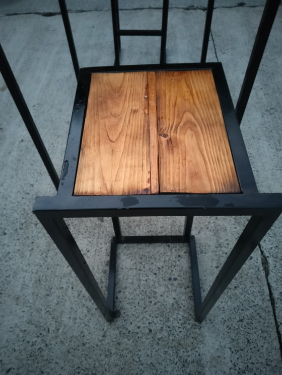 Image 1 of Tavolo da bar di design per 2 persone adatto per interni ed esterni con sedie