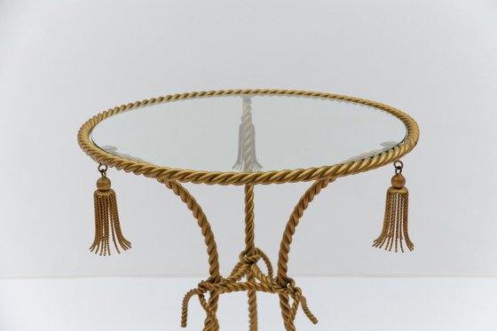 Image 1 of Table basse florentine en métal torsadé, Italie, années 1970