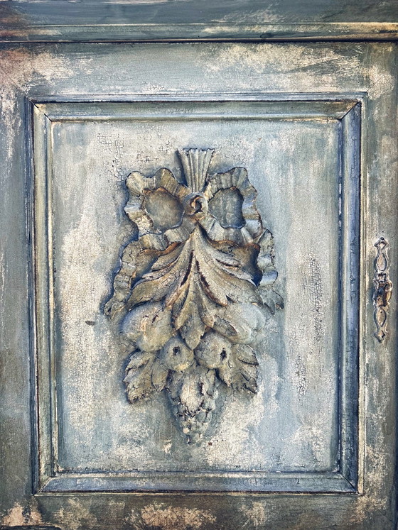 Antieke Buffetkasten met Toscaanse patina – Hout (photo 14 of 15)