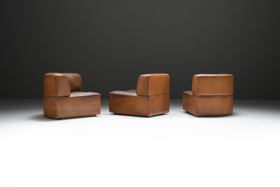 Image 1 of Perfect Patinated DS-15 Modular Sofa by Team De Sede for De Sede Swiss