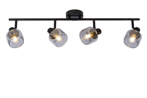 Lucide BJORN Foco de techo – Negro, 4x casquillo E14