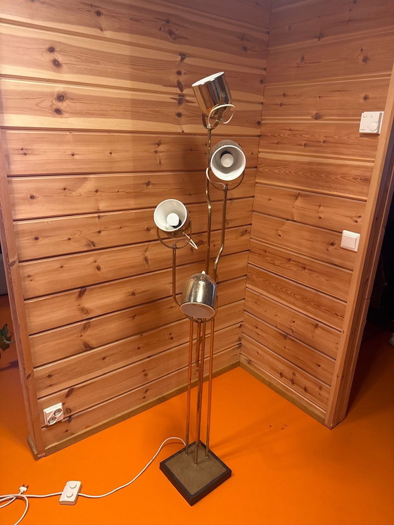 Image 1 of Reggiani Agile Cinematic (1970) messing vloerlamp