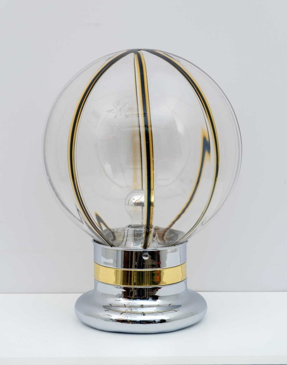 Image 1 of Lampada da tavolo in vetro di Murano di Toni Zuccheri, stile moderno di metà secolo, anni '70