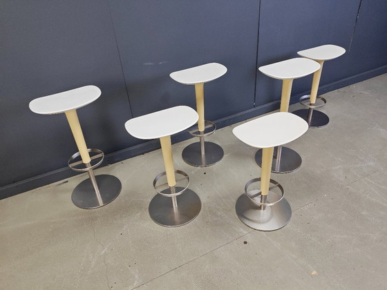 Image 1 of Set of 6 bar stools by Arper, 1990s