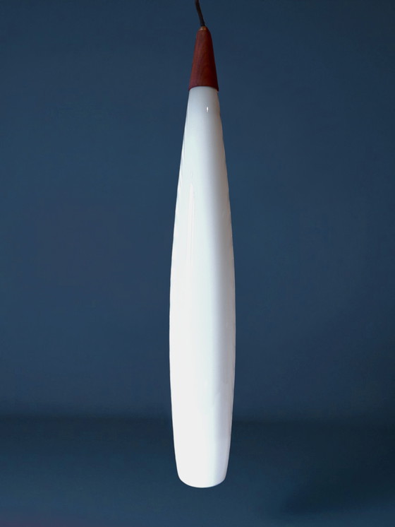 Image 1 of Lampada Vistosi in vetro di Murano e teak