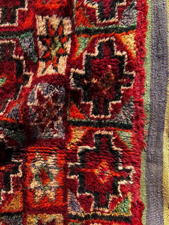 Image 1 of Vintage Moroccan Boujad Rug 200 x 340 cm – Handwoven Wool Berber Area Rug from the 1970s