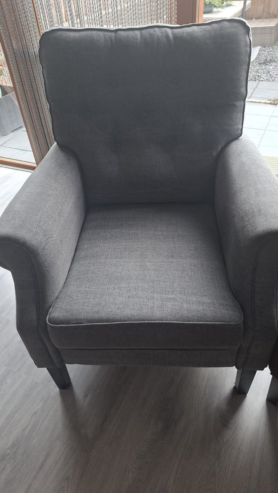 Image 1 of MEILLEUR SEGMENT : Lot de 2 fauteuils Haros Tara – Style tendance à assortir – Comme neuf