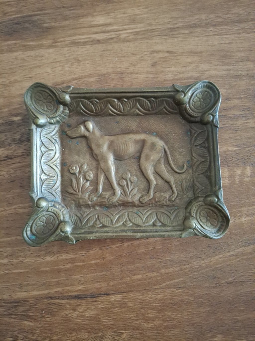 Art Deco ashtray – decoratieve objecten, Bronze, Brass