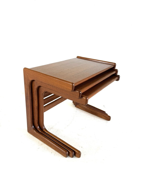 Image 1 of Vintage teskhouten mimiset, Salin Nyborg ‘70