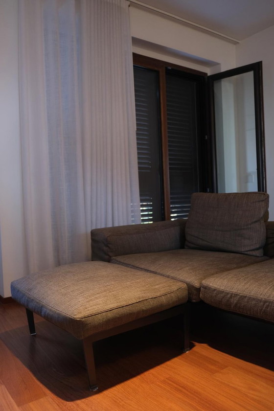 Divano Flexform Lifesteel (Design Antonio Citterio) con Pouf – Ottimo Stato – Divani, Metal, Textile (photo 5 of 9)