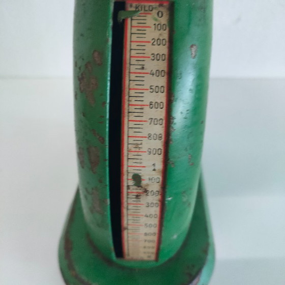 Vintage Effem Karat Keukenweegschaal – Groen Metaal – Jaren '40/'50 – Keukenaccessoires, Metal (photo 10 of 10)