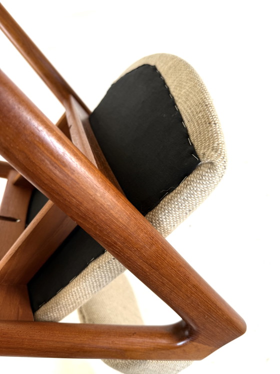 Image 1 of Vintage teKhouten ‘compass’ stoel, Kai Kristiansen ‘60