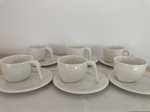 Set di 6 tazze da caffè con piattino Iittala Ego – Stefan Lindfors – Prodotto in Finlandia