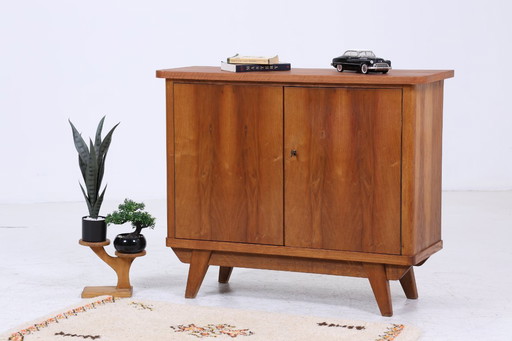 Beautiful vintage chest of drawers 60s | Mid - Century cabinet | Small sideboard retro wood storage #06-21